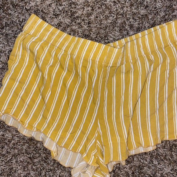 Shorts | Yellow Flowy Shorts | Poshmark